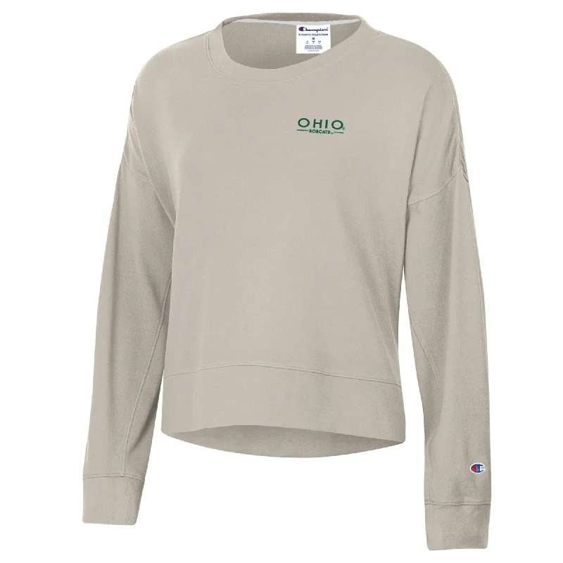 Fantastic Offers chic workout hoodiehigh-performance athletic hoodieOhio Sweatshirt Women's Beige Champion Fleece