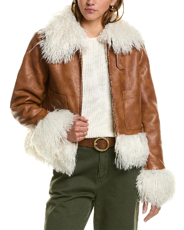 Exclusive Savings classic zip-up coatBeulah Coat