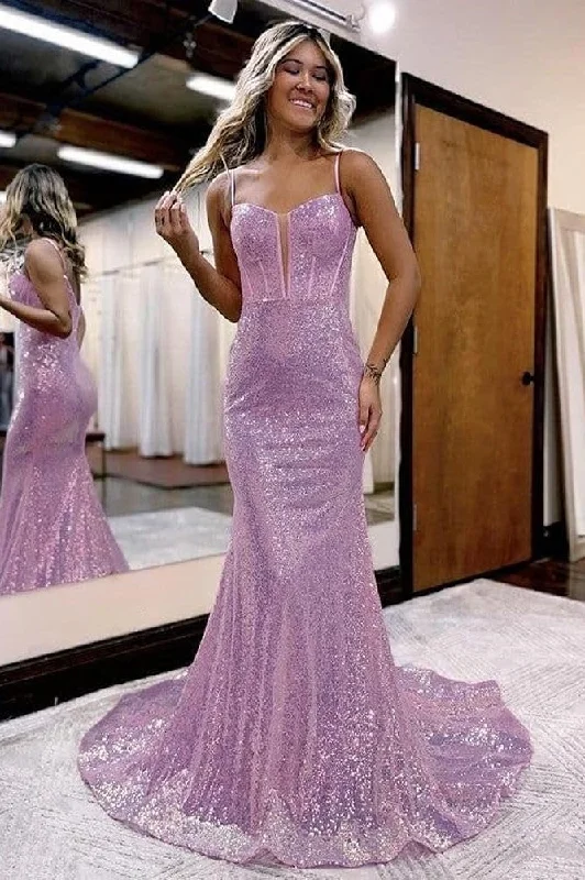 Weekend Deal party dressGlitter Trumpet Bateau Sleeveless Fully Sequins Prom Dress