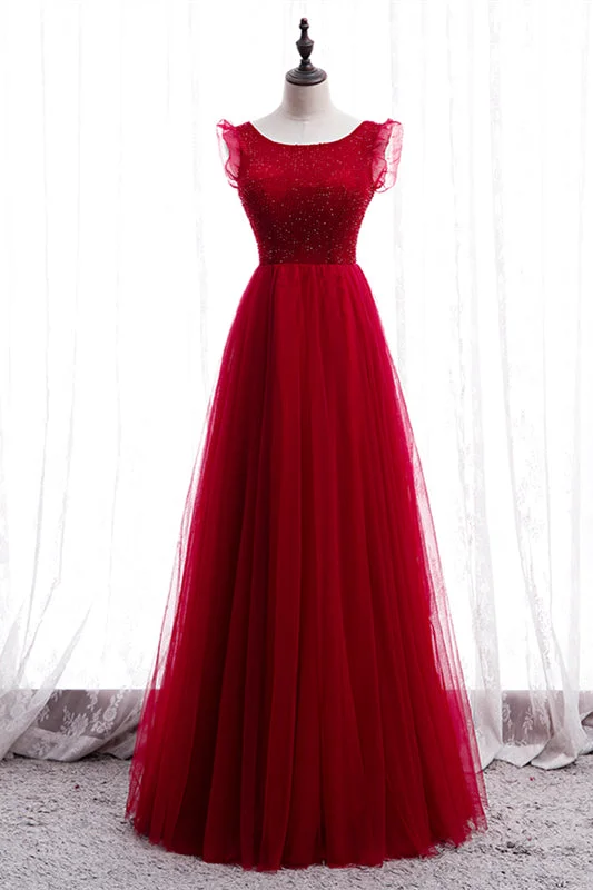 Clearance Sale luxury dressRed A-line Beaded Ruffle Sleeveless Lace-Up Maxi Formal Dress Clearance Sale luxury dressRed A-line Beaded Ruffle Sleeveless Lace-Up Maxi Formal Dress