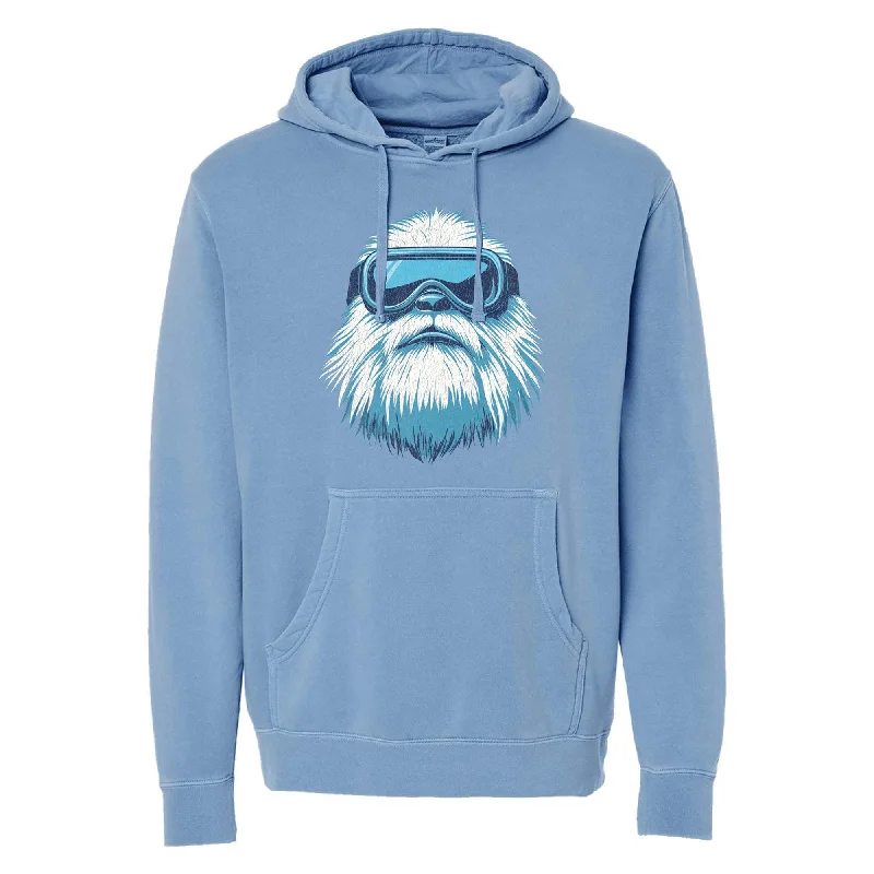 Super Bargain zippered hoodiefunctional sports hoodieYeti Skier Vintage Wash Pullover Hoodie