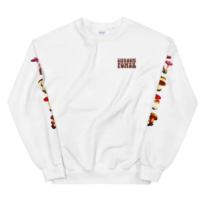 Deal Frenzy chic pullover hoodiefashionable gym hoodieShroom Power Graphic Sweatshirt