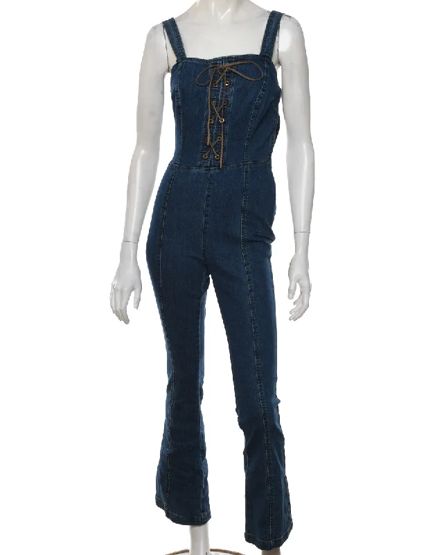 Final Markdown sleek and warm coatY2K Denim Jumpsuit - M