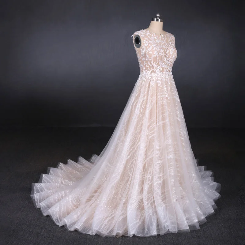 Savings Bonanza Gorgeous Long Backless Wedding Dresses Ivory Lace Wedding Gowns