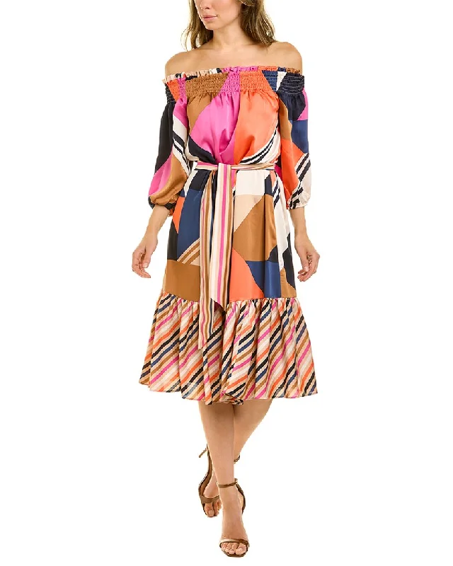Can't Be Beat chic wrap dressTrina Turk Hiawatha Midi Dress