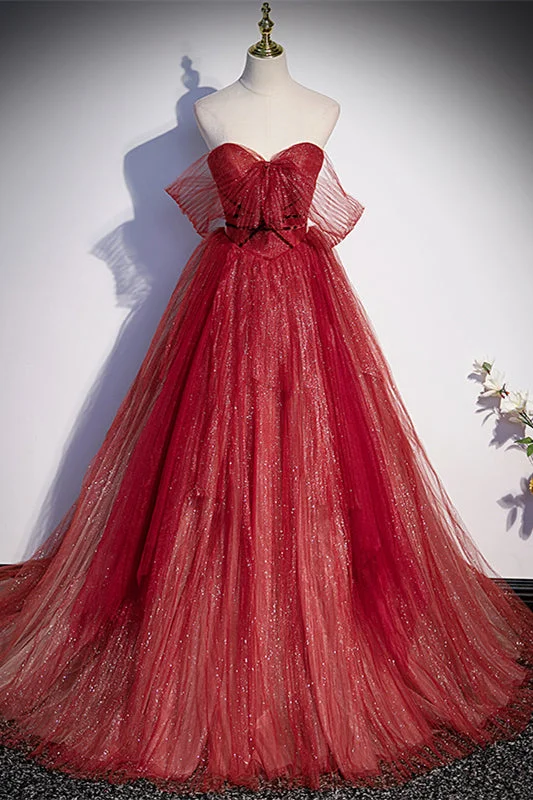 Price Rollback shift dressRed Sparkly Sweetheart Tulle Long Formal Dress with Detachable Off-the-Shoulder Price Rollback shift dressRed Sparkly Sweetheart Tulle Long Formal Dress with Detachable Off-the-Shoulder