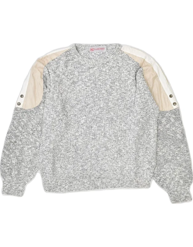 Early Access fashion hoodieVINTAGE Womens Crew Neck Jumper Sweater IT 46 Large Grey