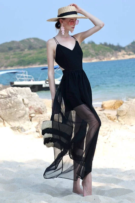 Buy Now floral wrap dressBlack Tulle Maxi Dress