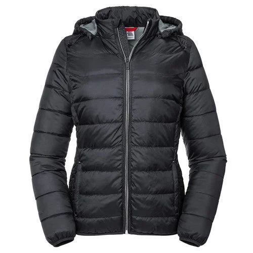 Lowest Price classic bomber jacketRussell Womens/Ladies Hooded Nano Padded Jacket