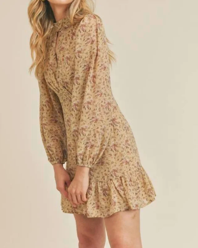 Savings Galore party dressMock Neck Dress in Multi