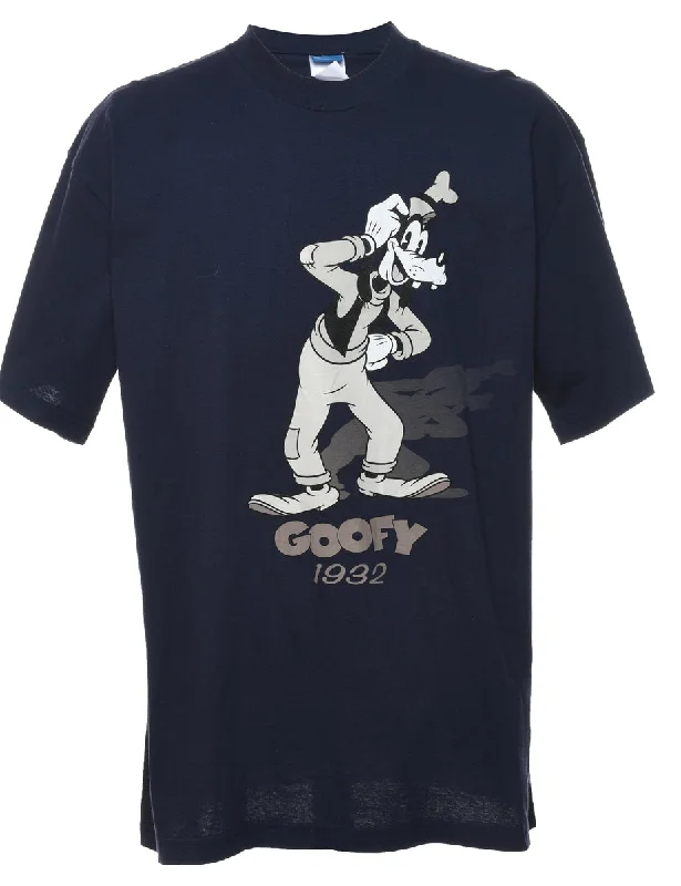 Crazy Deals classic trench coatGoofy Navy, Red & White T-Shirt Cartoon T-shirt - XL