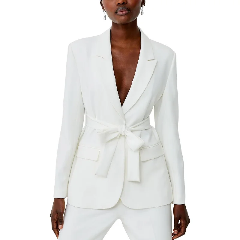 Extra Discounts contemporary trench coatWomens Shoulder Pads Long Sleeve One-Button Blazer