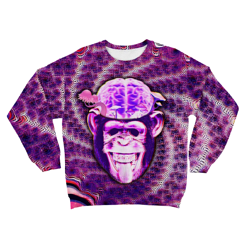 Price Fest premium zip-up hoodieworkout-ready hoodieSton~ Ape Brain All Over Print Unisex Sweatshirt