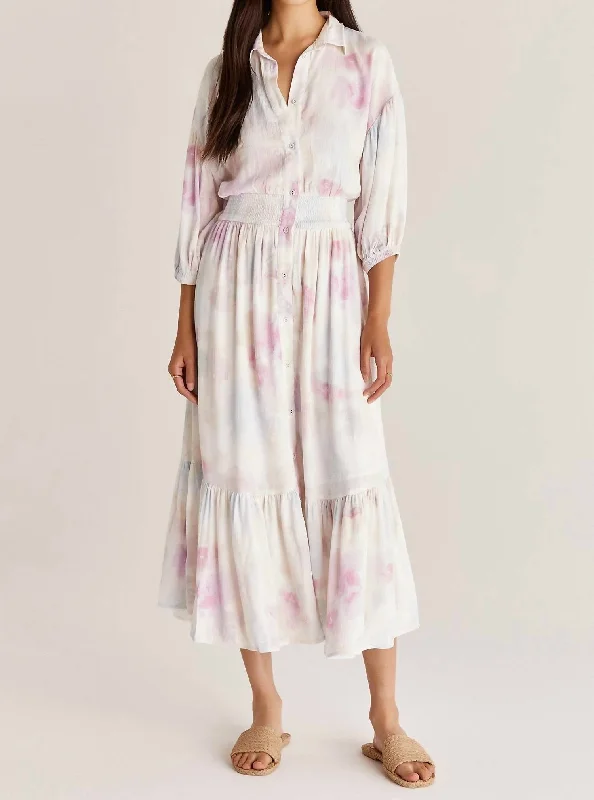 Unbeatable Prices ruffle dressTanya Watercolor Maxi Dress in Multi