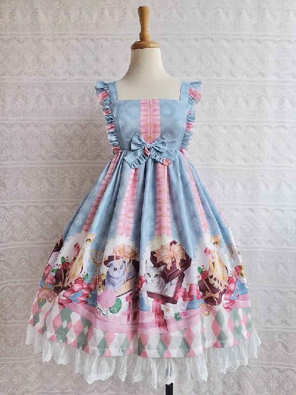 Huge Discounts ashionable dressYilia~Chocolate Cat Lolita JSK Dress