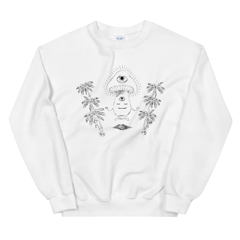 Inventory Reduction street style hoodiefitness lifestyle hoodieShroom Beach Meditating Graphic Sweatshirt