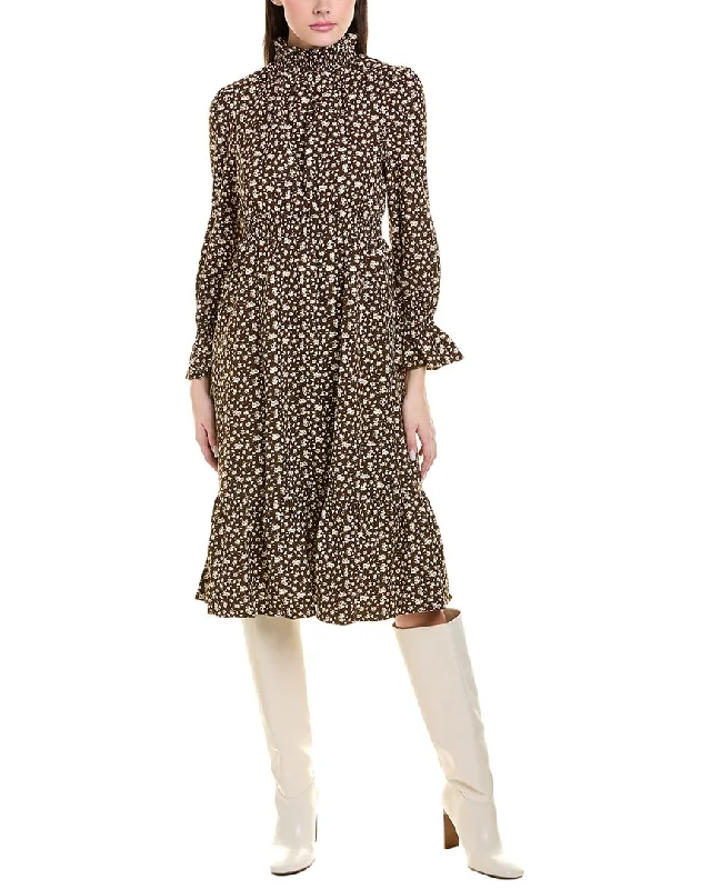 One-DAY Sale minimalistic dress70/21 High Neck Midi Dress
