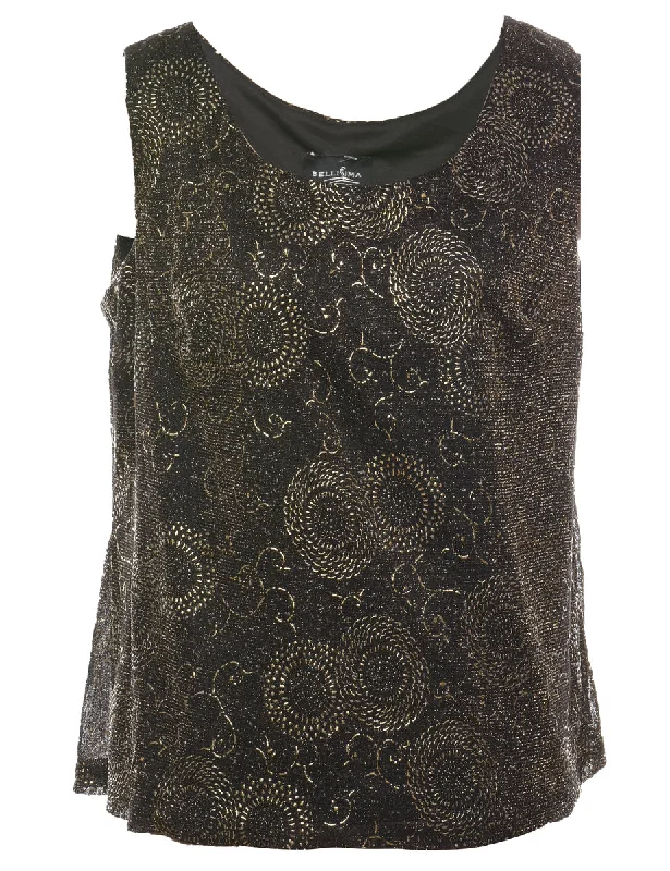 New Markdowns sporty outerwearPatterned Evening Top - L