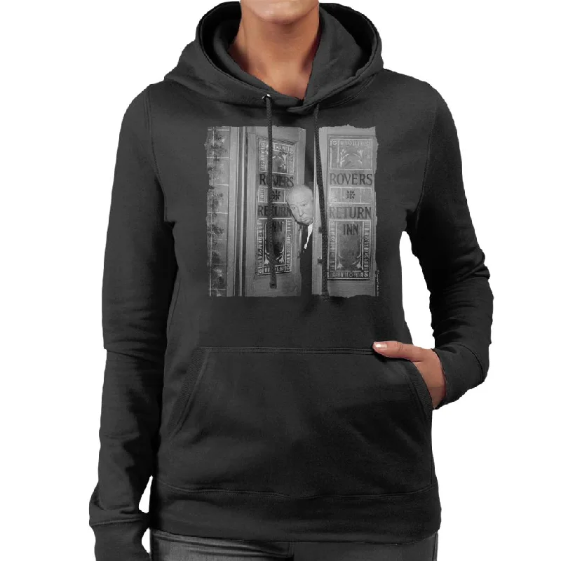 Major Savings fleece hoodie for winterTV Times Alfred Hitchcock At The Rovers Return 1964 Women's Hooded Sweatshirt
