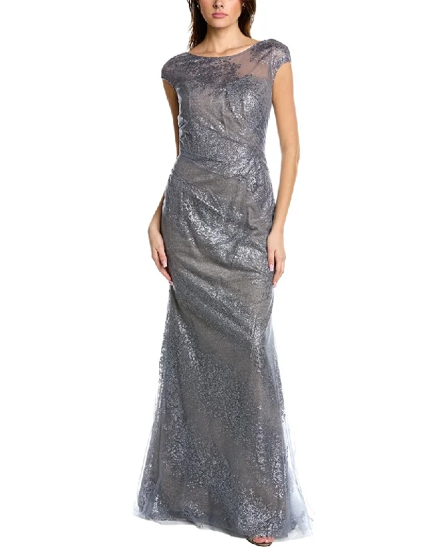 Take Advantage summer dressRene Ruiz Glitter Fit-And-Flair Gown