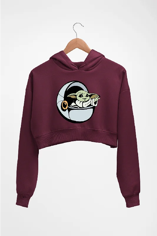 Act Now sporty hooded sweatshirtYoda Star Wars Crop HOODIE FOR WOMEN