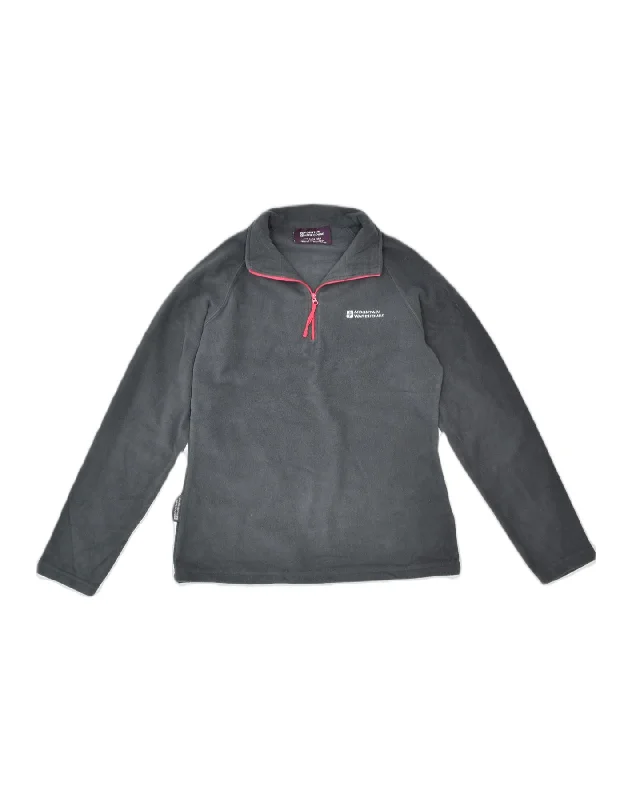 Early Access activewear hoodieMOUNTAIN WAREHOUSE Womens Zip Neck Fleece Jumper UK 8 Small Grey Polyester