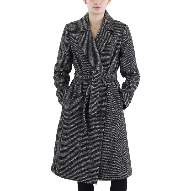 Year-End Clearance trendy puffer coatWomens Wrap Long Trench Coat