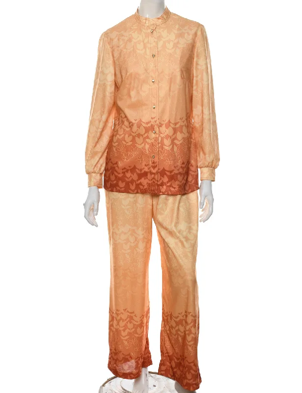 Special Discount warm jacketFloral Pattern Jumpsuit - L