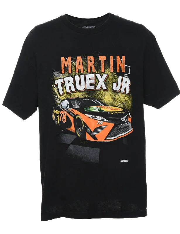 Unmissable Offer cozy fleece coatMartin Truex Printed T-shirt - XL
