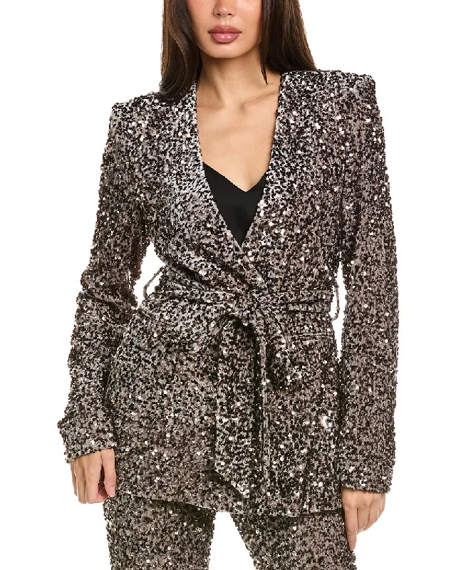 Crazy Deals lightweight coatBadgley Mischka Velvet Sequin Blazer
