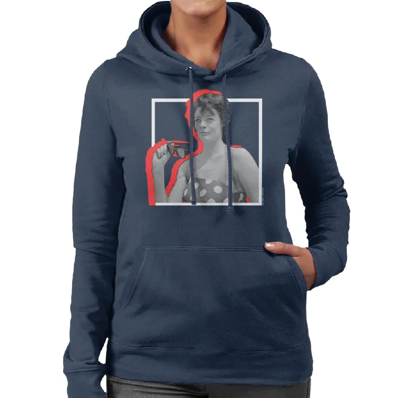 Fantastic Offers premium zip-up hoodieTV Times Maggie Smith Retro Frame Women's Hooded Sweatshirt