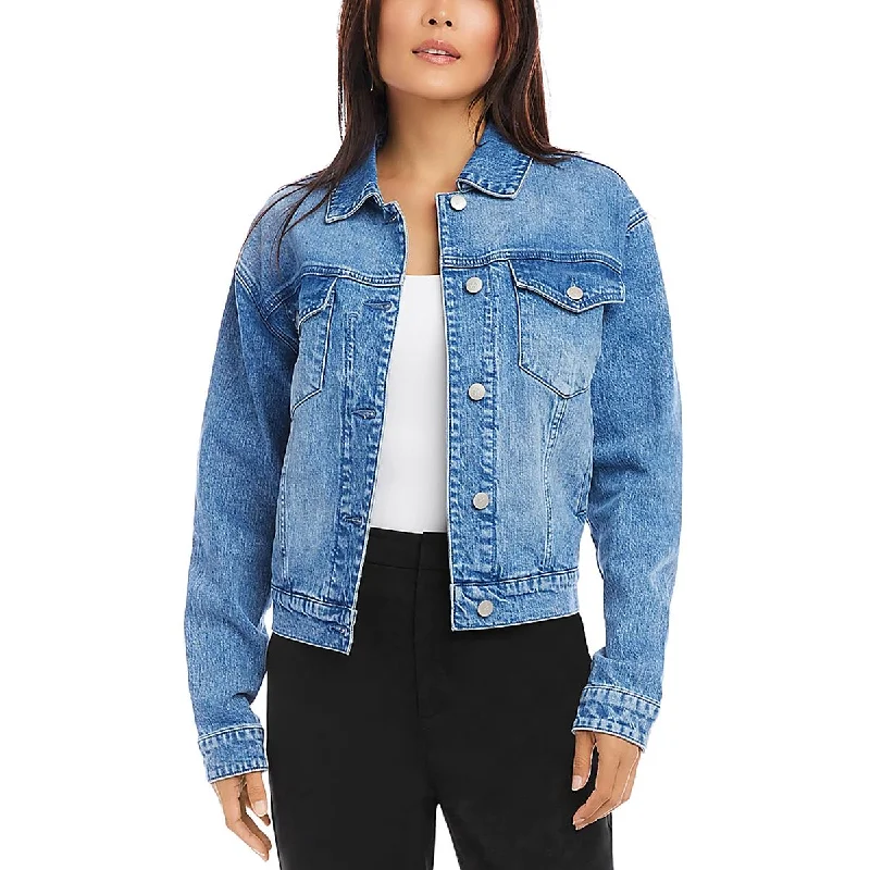 Fantastic Deals cozy fleece coatWomens Solid Outerwear Denim Jacket