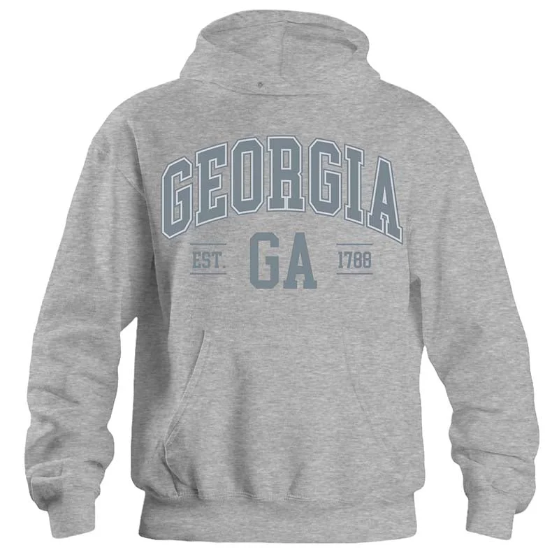 New Markdowns simple hoodiepullover workout hoodieGeorgia Established Hoodie in Heather Grey