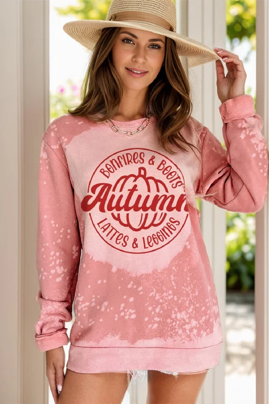 Price Drop Alert casual hoodie for workoutathletic streetwear sweatshirtBonfire Boots Lattes & Leggings Women's Graphic Long Sleeve Sweatshirt