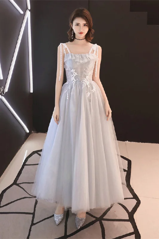 Overstock long-sleeve floral dressGrey Lace Double Straps Flaunt Neck Appliques Maxi Prom Dress Overstock long-sleeve floral dressGrey Lace Double Straps Flaunt Neck Appliques Maxi Prom Dress