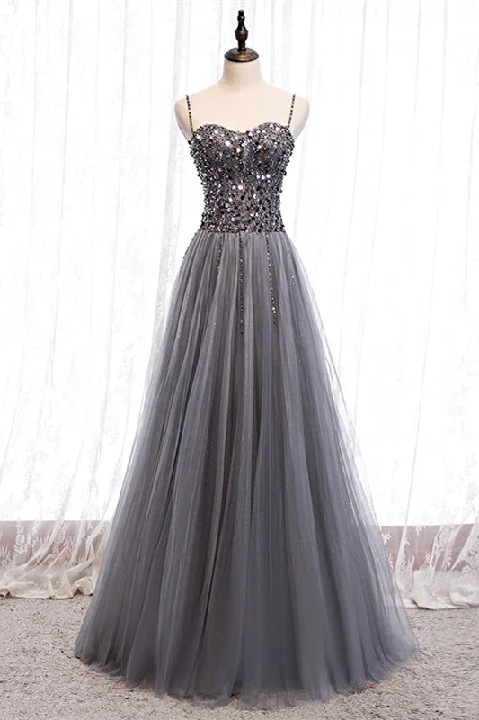 Early Access wool dressGrey A-line Sweetheart Straps Sequins Top Tulle Maxi Formal Dress Early Access wool dressGrey A-line Sweetheart Straps Sequins Top Tulle Maxi Formal Dress