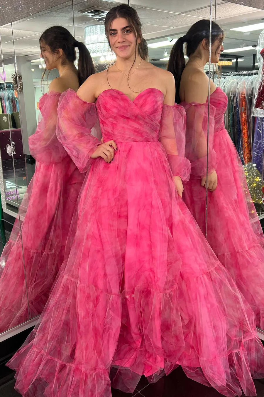 Limited Time Offer romantic dressChic Tulle A-Line Strapless Empire Homecoming Dress