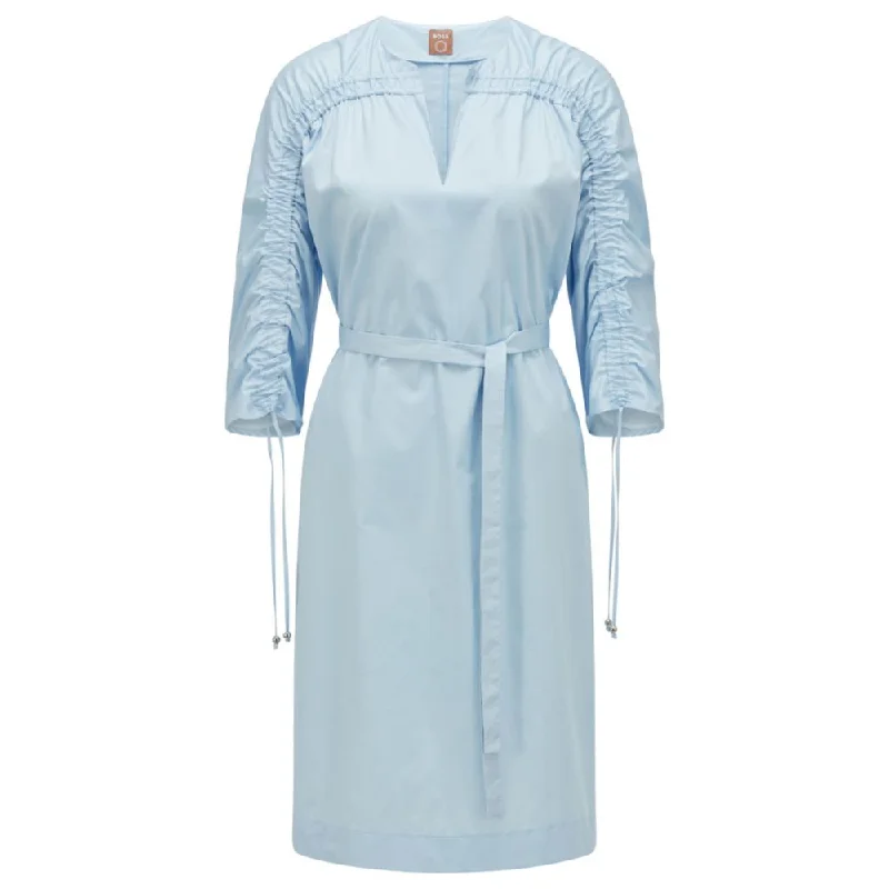 Special Promotion summer dressCotton dress with belt and gathered details