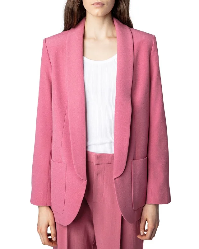 Deal Zone lightweight coatZadig & Voltaire Verdun Crepe Blazer