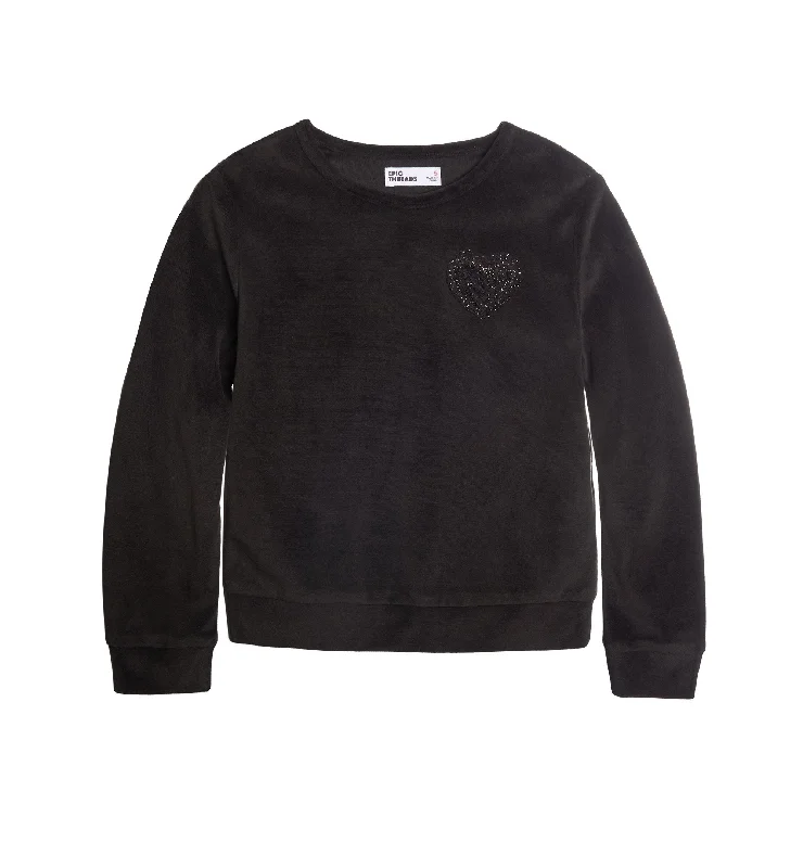 Special Price urban hoodiepullover workout hoodieToddler Girls Holiday Velour Sweatshirt