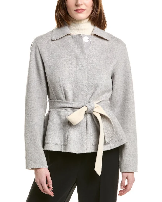 Big Discounts lightweight winter coatLafayette 148 New York Reversible Wool & Cashmere-Blend Peplum Jacket
