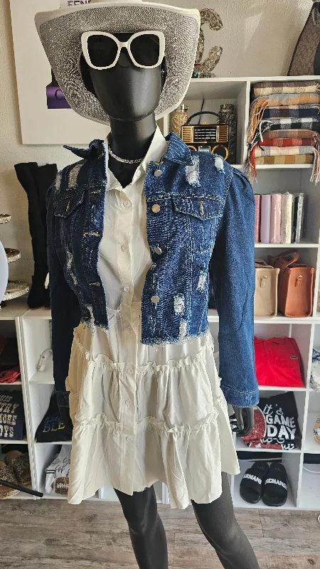 Last Chance long-sleeve coatSimply Sweet Denim Jacket
