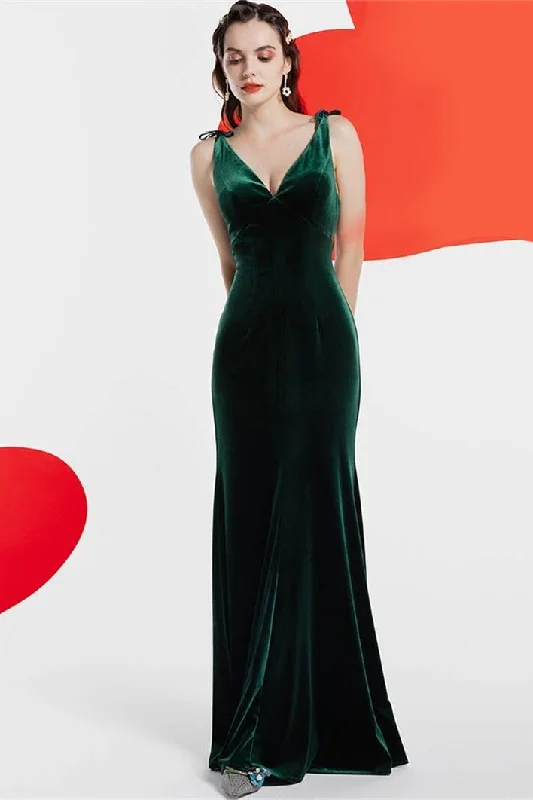 Warehouse Sale shift dressTight Dark Green Velvet Dress