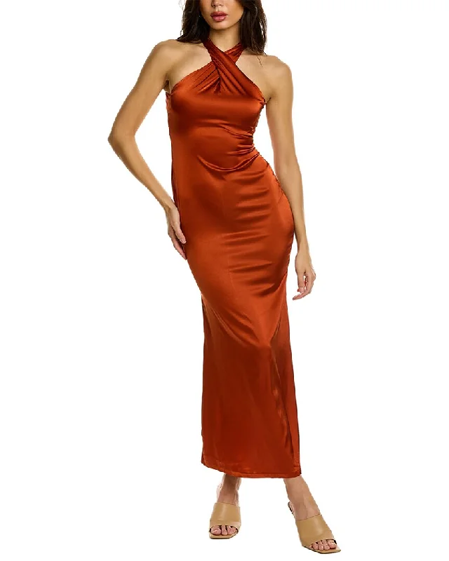 Huge Savings comfy maxi dressTo My Lovers Halter Maxi Dress