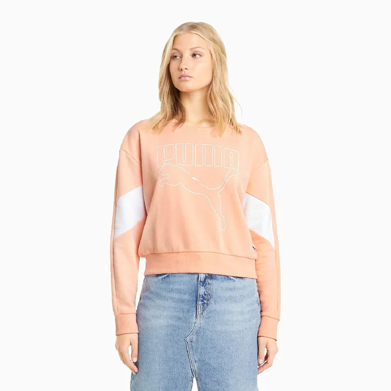 Price Reduction street style hoodielightweight fitness hoodieWomen's Rebel Crew Neck Sweatshirt