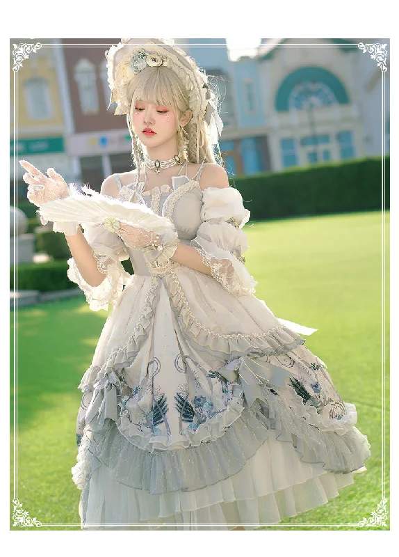 Price Rollback cocktail dressYingLuoFu~Rose Girl~Lolita Tea Party Wedding OP Dress