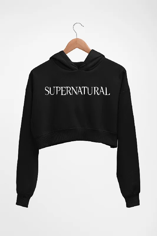 Discount Mania trendy hooded sweatshirtSupernatural Crop HOODIE FOR WOMEN