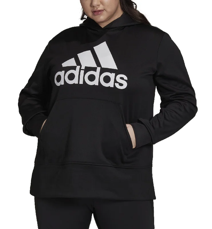 Time-Limited Offer oversized pullover hoodieperformance workout sweatshirtAdidas Plus Size Aeroready Big Logo Long Sleeve Hoodie