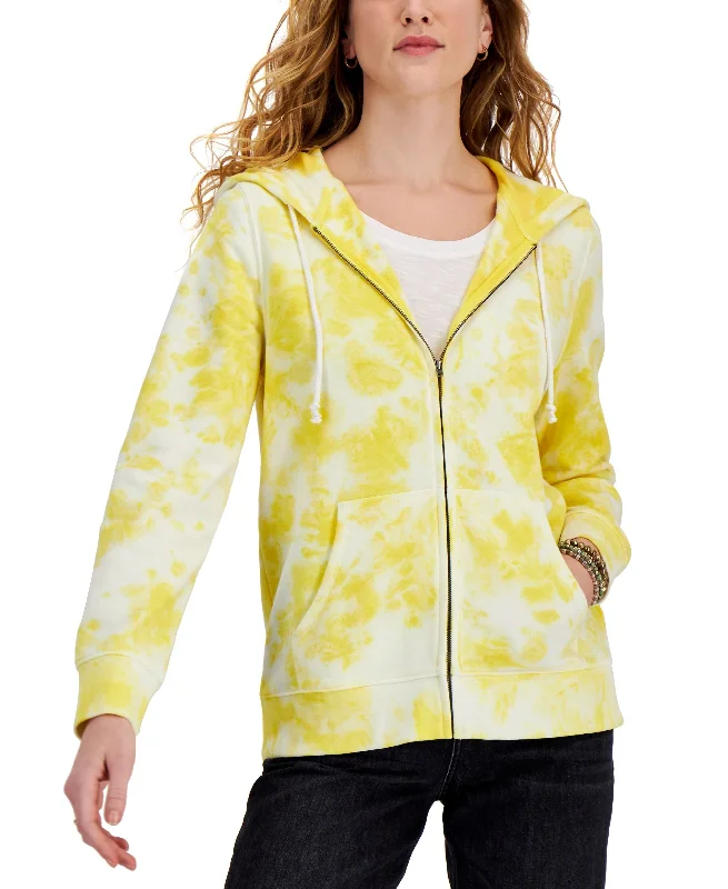 Massive Deals modern hoodieperformance gym sweatshirtStyle & Co Printed Zip Hoodie