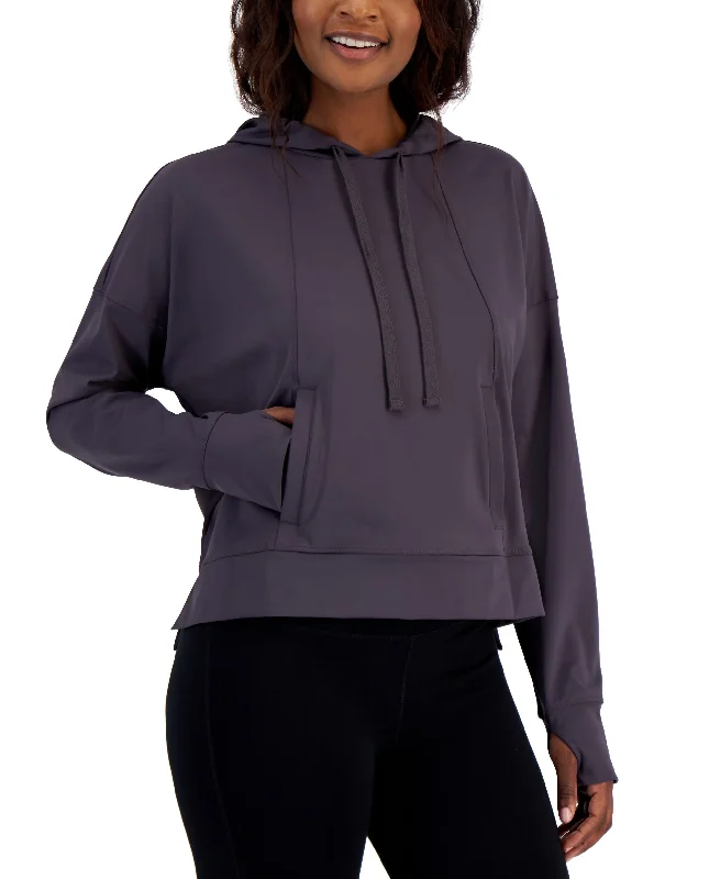 Buy More, Save More warm hooded sweatshirtminimaID Ideology Womens Relaxed Solid Techy Hoodie